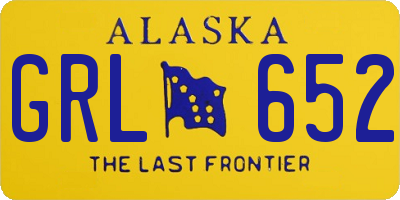 AK license plate GRL652