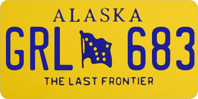 AK license plate GRL683