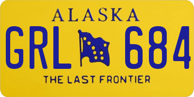 AK license plate GRL684