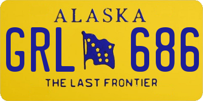 AK license plate GRL686