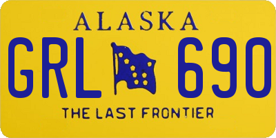 AK license plate GRL690