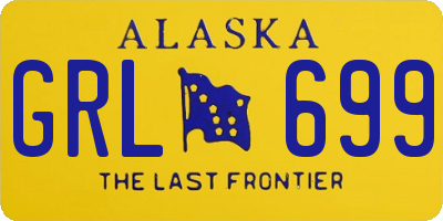 AK license plate GRL699