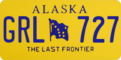 AK license plate GRL727
