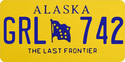 AK license plate GRL742
