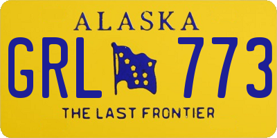 AK license plate GRL773