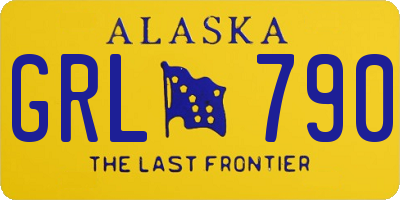 AK license plate GRL790