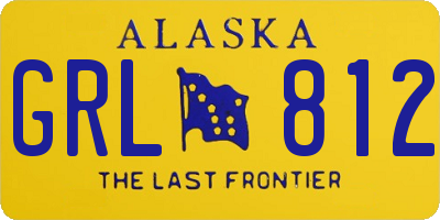 AK license plate GRL812
