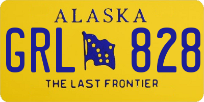AK license plate GRL828