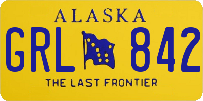 AK license plate GRL842