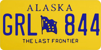 AK license plate GRL844