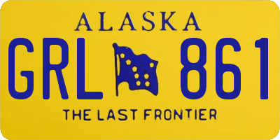 AK license plate GRL861