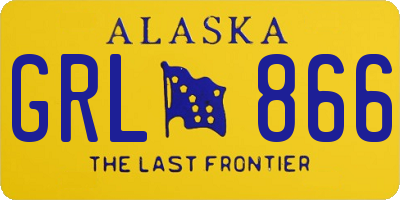 AK license plate GRL866