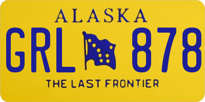 AK license plate GRL878