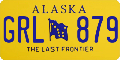 AK license plate GRL879