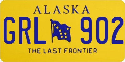 AK license plate GRL902
