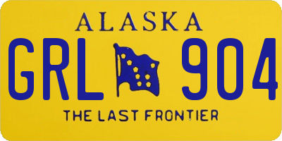 AK license plate GRL904