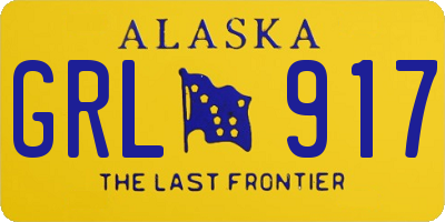 AK license plate GRL917