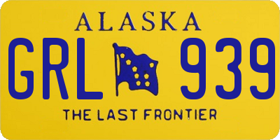 AK license plate GRL939
