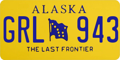 AK license plate GRL943