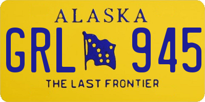 AK license plate GRL945