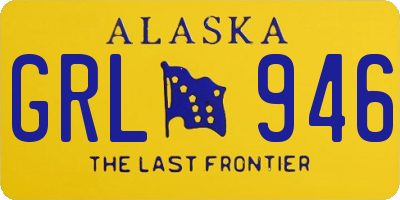 AK license plate GRL946