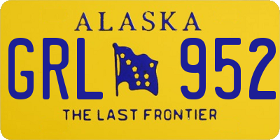 AK license plate GRL952