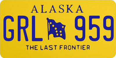 AK license plate GRL959