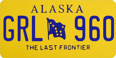 AK license plate GRL960