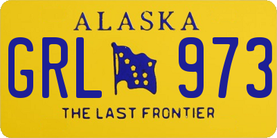 AK license plate GRL973