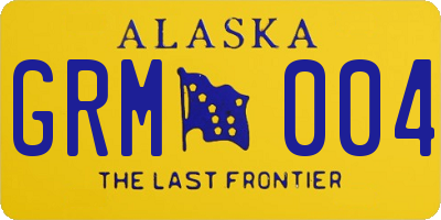 AK license plate GRM004
