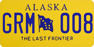 AK license plate GRM008