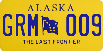 AK license plate GRM009