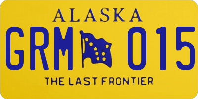 AK license plate GRM015