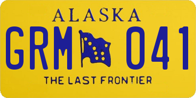 AK license plate GRM041