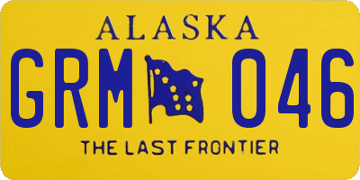 AK license plate GRM046