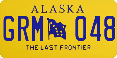 AK license plate GRM048