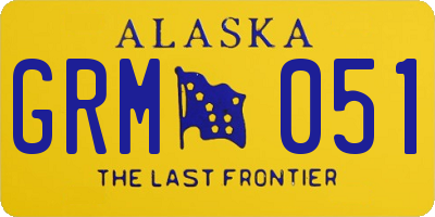 AK license plate GRM051