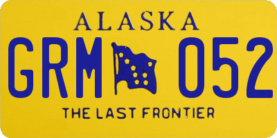 AK license plate GRM052