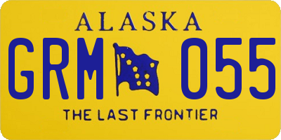 AK license plate GRM055