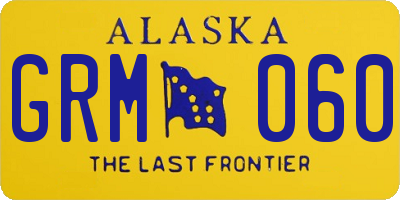 AK license plate GRM060