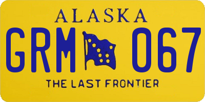 AK license plate GRM067