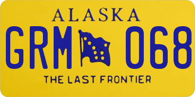 AK license plate GRM068