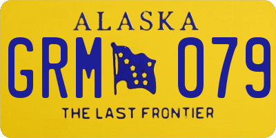 AK license plate GRM079