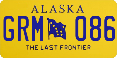 AK license plate GRM086