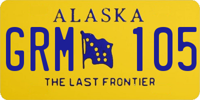 AK license plate GRM105