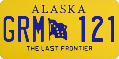 AK license plate GRM121