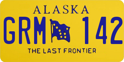 AK license plate GRM142