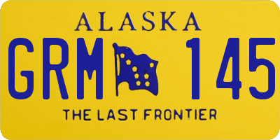 AK license plate GRM145