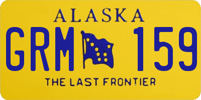 AK license plate GRM159