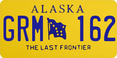 AK license plate GRM162